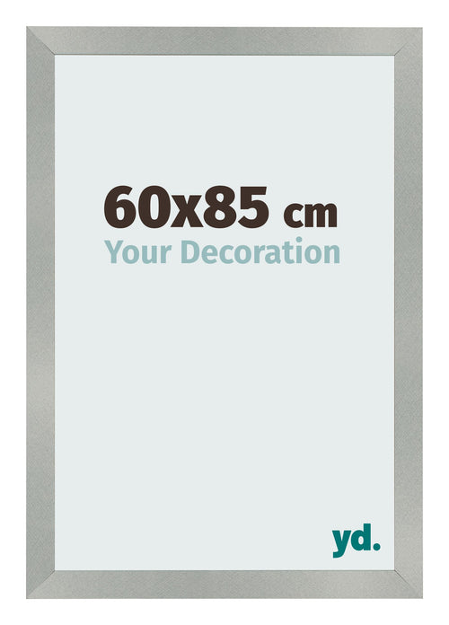 Fotolijst 60x85cm Aluminium Geborsteld MDF Bologna Voorzijde Maat | Yourdecoration.nl