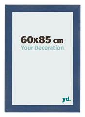 Fotolijst 60x85cm Donkerblauw Geveegd MDF Pisa Voorzijde Maat | Yourdecoration.nl