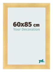 Fotolijst 60x85cm Goud Mat MDF Pisa Voorzijde Maat | Yourdecoration.nl