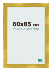 Fotolijst 60x85cm Goud Vintage MDF Pisa Voorzijde Maat | Yourdecoration.nl