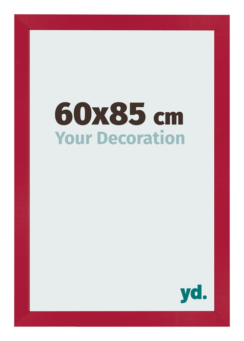 Fotolijst 60x85cm Rood MDF Bologna Voorzijde Maat | Yourdecoration.nl