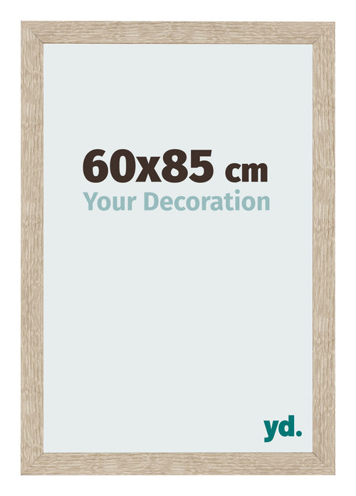 Fotolijst 60x85cm Sonoma Eiken MDF Bologna Voorzijde Maat | Yourdecoration.nl