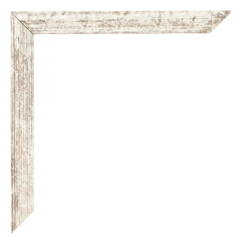 Fotolijst 60x85cm Wit Vintage MDF Bologna Detail Hoek | Yourdecoration.nl
