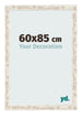Fotolijst 60x85cm Wit Vintage MDF Bologna Voorzijde Maat | Yourdecoration.nl
