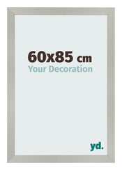 Fotolijst 60x85cm Zilver Mat MDF Bologna Voorzijde Maat | Yourdecoration.nl