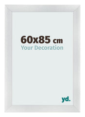 Fotolijst 60x85cm Zilver Mat MDF Pisa Voorzijde Maat | Yourdecoration.nl