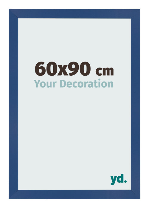 Fotolijst 60x90 cm Donkerblauw MDF Bologna Voorzijde Maat | Yourdecoration.nl
