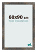 Fotolijst 60x90 cm Geoxideerd Metaal MDF Bologna Voorzijde Maat | Yourdecoration.nl