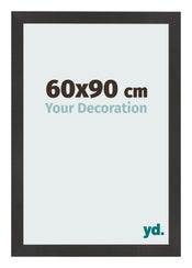 Fotolijst 60x90 cm Zwart Mat MDF Bologna Voorzijde Maat | Yourdecoration.nl
