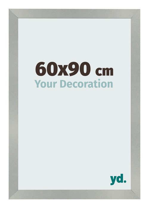 Fotolijst 60x90cm Aluminium Geborsteld MDF Bologna Voorzijde Maat | Yourdecoration.nl