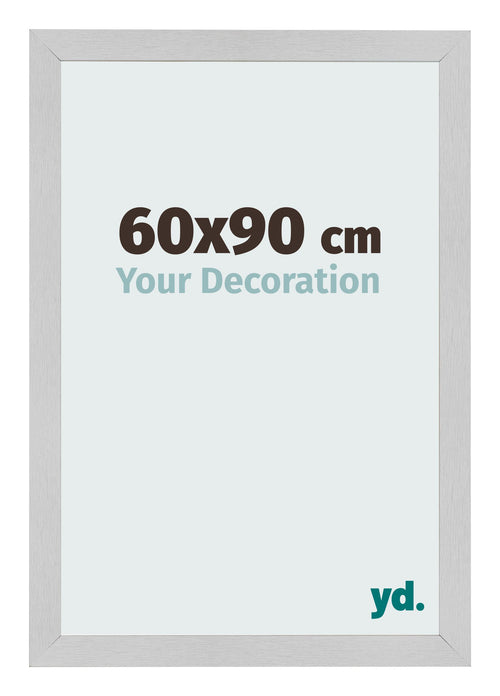 Fotolijst 60x90cm Edelstaal MDF Bologna Voorzijde Maat | Yourdecoration.nl
