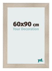 Fotolijst 60x90cm Eiken Licht MDF Pisa Voorzijde Maat | Yourdecoration.nl