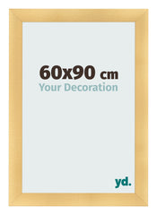 Fotolijst 60x90cm Goud Mat MDF Pisa Voorzijde Maat | Yourdecoration.nl