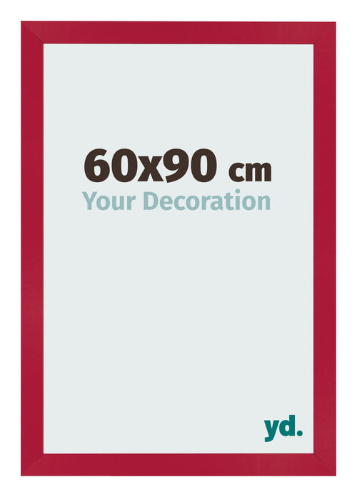 Fotolijst 60x90cm Rood MDF Bologna Voorzijde Maat | Yourdecoration.nl