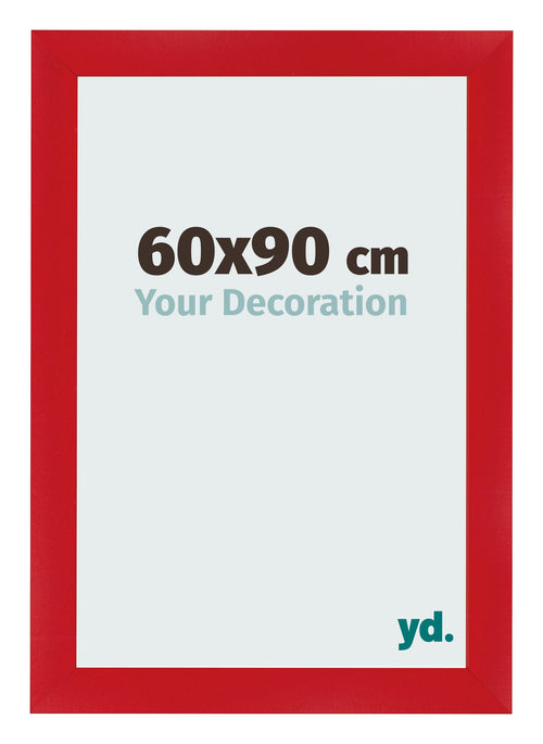 Fotolijst 60x90cm Rood MDF Pisa Voorzijde Maat | Yourdecoration.nl