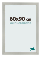 Fotolijst 60x90cm Zilver Mat MDF Bologna Voorzijde Maat | Yourdecoration.nl