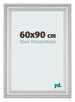 Fotolijst 60x90cm Zilver Mat MDF Lazio Voorzijde Maat | Yourdecoration.nl