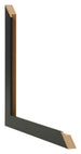 Fotolijst 60x90cm Zwart Mat MDF Bologna Detail Doorsnede | Yourdecoration.nl