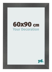 Fotolijst 60x90cm Zwart Mat MDF Pisa Voorzijde Maat | Yourdecoration.nl