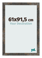 Fotolijst 61x91 5 cm Geoxideerd Metaal MDF Bologna Voorzijde Maat | Yourdecoration.nl