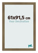 Fotolijst 61x91 5cm Brons Decor MDF Bologna Voorzijde Maat | Yourdecoration.nl