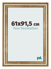 Fotolijst 61x91 5cm Goud Antiek MDF Lazio Voorzijde Maat | Yourdecoration.nl