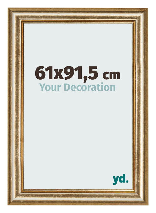 Fotolijst 61x91 5cm Goud Antiek MDF Lazio Voorzijde Maat | Yourdecoration.nl