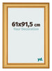 Fotolijst 61x91 5cm Goud Mat MDF Lazio Voorzijde Maat | Yourdecoration.nl