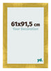 Fotolijst 61x91 5cm Goud Vintage MDF Pisa Voorzijde Maat | Yourdecoration.nl