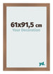 Fotolijst 61x91 5cm Koper Decor MDF Bologna Voorzijde Maat | Yourdecoration.nl