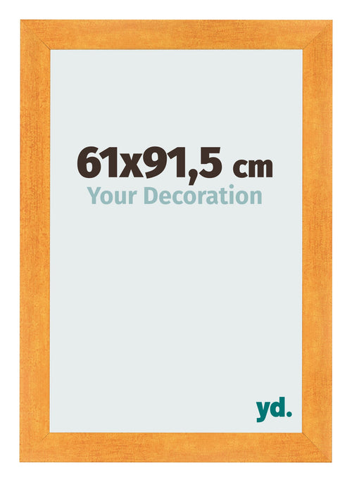Fotolijst 61x91 5cm Oranje MDF Pisa Voorzijde Maat | Yourdecoration.nl