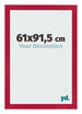 Fotolijst 61x91 5cm Rood MDF Bologna Voorzijde Maat | Yourdecoration.nl