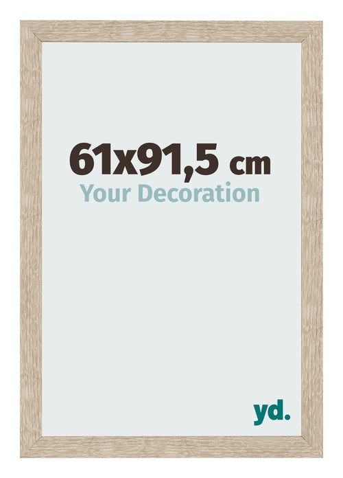 Fotolijst 61x91 5cm Sonoma Eiken MDF Bologna Voorzijde Maat | Yourdecoration.nl