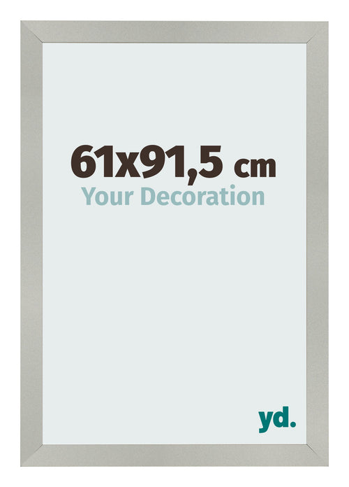 Fotolijst 61x91 5cm Zilver Mat MDF Bologna Voorzijde Maat | Yourdecoration.nl