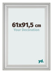 Fotolijst 61x91 5cm Zilver Mat MDF Lazio Voorzijde Maat | Yourdecoration.nl