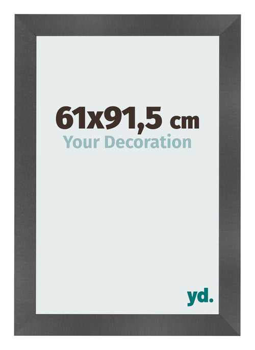Fotolijst 61x91 5cm Zwart Mat MDF Pisa Voorzijde Maat | Yourdecoration.nl