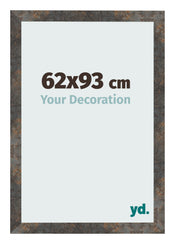 Fotolijst 62x93 cm Geoxideerd Metaal MDF Bologna Voorzijde Maat | Yourdecoration.nl