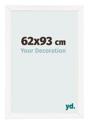 Fotolijst 62x93 cm Wit Hoogglans MDF Bologna Voorzijde Maat | Yourdecoration.nl