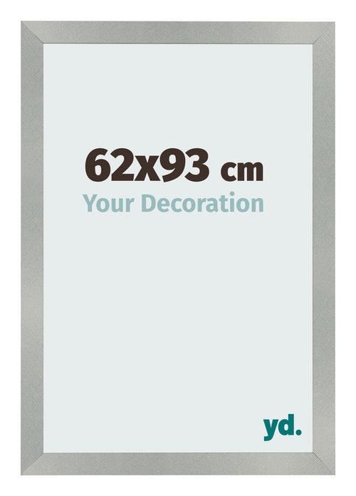 Fotolijst 62x93cm Aluminium Geborsteld MDF Bologna Voorzijde Maat | Yourdecoration.nl