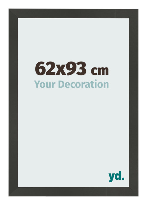 Fotolijst 62x93cm Antraciet MDF Bologna Voorzijde Maat | Yourdecoration.nl