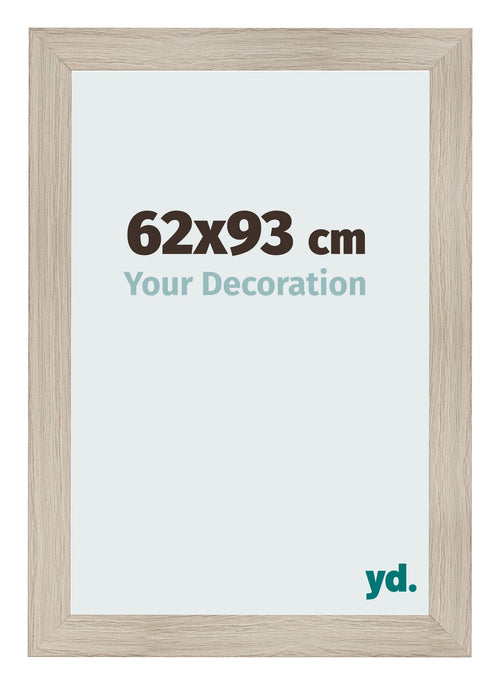 Fotolijst 62x93cm Eiken Licht MDF Pisa Voorzijde Maat | Yourdecoration.nl