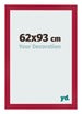 Fotolijst 62x93cm Rood MDF Bologna Voorzijde Maat | Yourdecoration.nl
