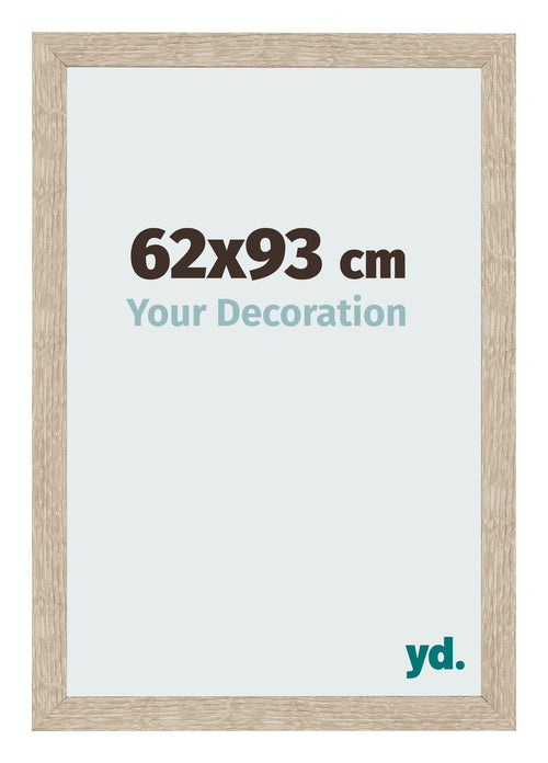 Fotolijst 62x93cm Sonoma Eiken MDF Bologna Voorzijde Maat | Yourdecoration.nl