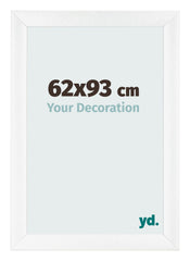 Fotolijst 62x93cm Wit Mat MDF Pisa Voorzijde Maat | Yourdecoration.nl