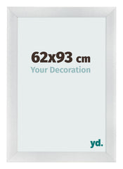 Fotolijst 62x93cm Zilver Mat MDF Pisa Voorzijde Maat | Yourdecoration.nl