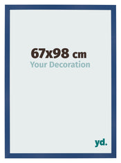 Fotolijst 67x98 cm Donkerblauw MDF Bologna Voorzijde Maat | Yourdecoration.nl