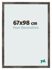 Fotolijst 67x98 cm Geoxideerd Metaal MDF Bologna Voorzijde Maat | Yourdecoration.nl