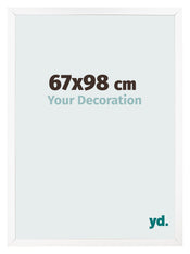 Fotolijst 67x98 cm Wit Mat MDF Bologna Voorzijde Maat | Yourdecoration.nl