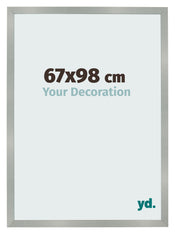 Fotolijst 67x98cm Aluminium Geborsteld MDF Bologna Voorzijde Maat | Yourdecoration.nl