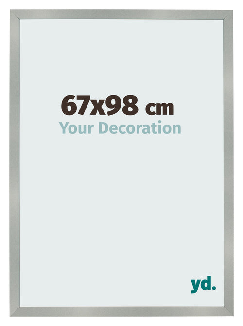Fotolijst 67x98cm Aluminium Geborsteld MDF Bologna Voorzijde Maat | Yourdecoration.nl